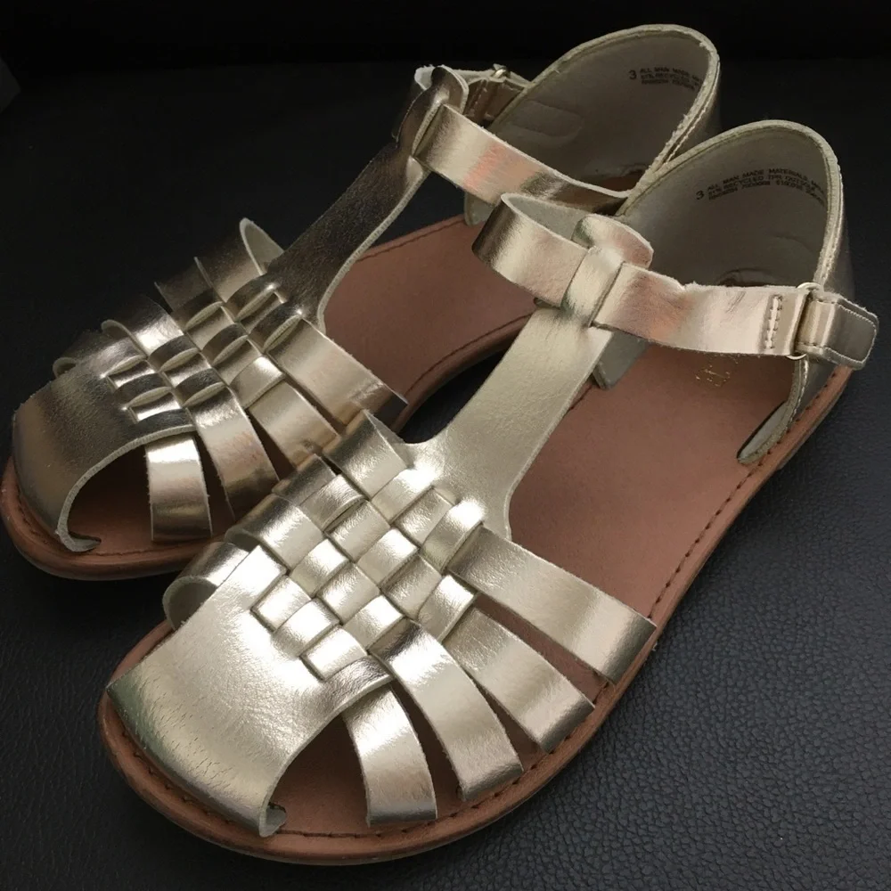 Stylish Metallic Sandals girls 3